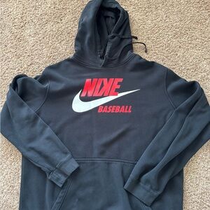 Nike Men's Black Baseball Hoodie